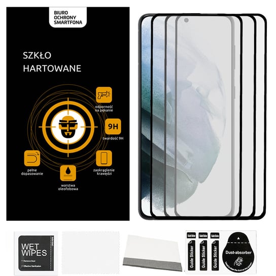 3x Szkło Hartowane do Samsung A52 Cały Ekran 9H / Biuro Ochrony Smartfona Biuro Ochrony Smartfona