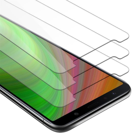 3x Szkło Hartowane Do Samsung Galaxy A7 2018 w KRYSTALICZNIE CZYSTE Folia pancerna Ochronny Tempered Glass Cadorabo Cadorabo