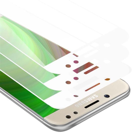 3x Szkło Hartowane Do Samsung Galaxy J5 2017 Folia pancerna Ochronny w PRZEZROCZYSTY Z BIAŁYM Tempered Glass Cadorabo Cadorabo