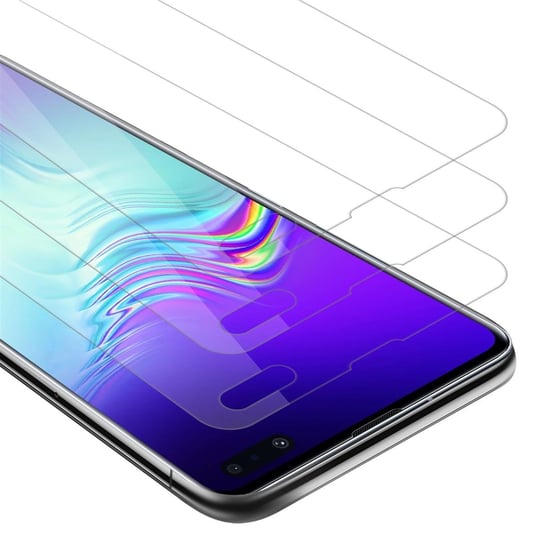 3x Szkło Hartowane Do Samsung Galaxy S10 5G w KRYSTALICZNIE CZYSTE Folia pancerna Ochronny Tempered Glass Cadorabo Cadorabo