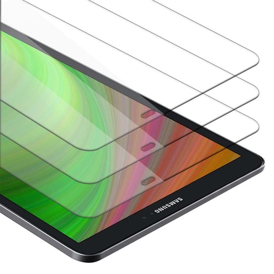 3x Szkło Hartowane Do Samsung Galaxy Tab A 2016 (10.1 cala) w KRYSTALICZNIE PRZEZROCZYSTE Folia pancerna Ochronny Tablet Tempered Glass Cadorabo Cadorabo