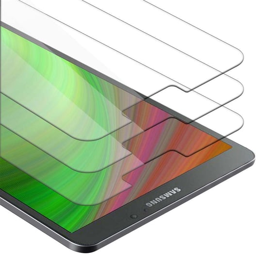 3x Szkło Hartowane Do Samsung Galaxy Tab ACTIVE (8 cala) w KRYSTALICZNIE PRZEZROCZYSTE Folia pancerna Ochronny Tablet Tempered Glass Cadorabo Cadorabo