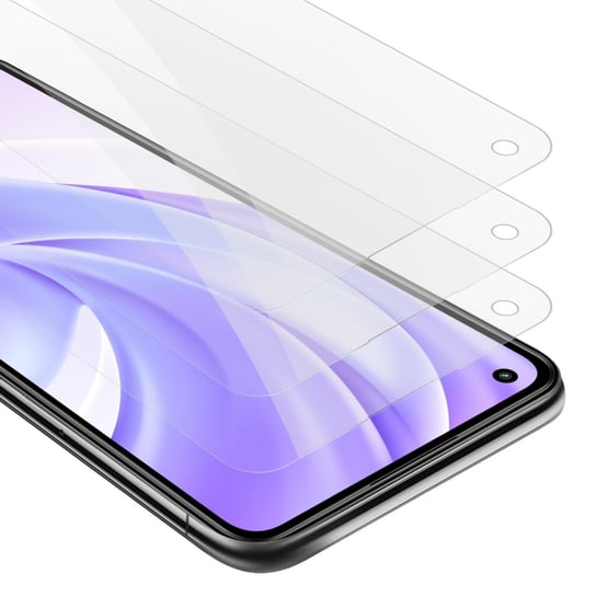 3x Szkło Hartowane Do Xiaomi Mi 11 LITE (4G / 5G) / 11 LITE NE w KRYSTALICZNIE CZYSTE Folia pancerna Ochronny Tempered Glass Cadorabo Cadorabo