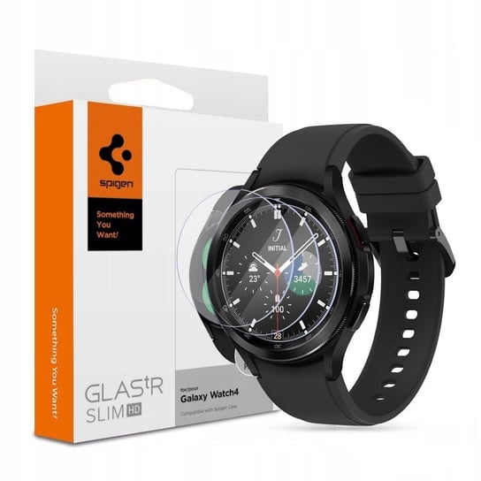 3x Szkło Hartowane Spigen Glas.tr Slim do Galaxy Watch 4 Classic 42mm Spigen