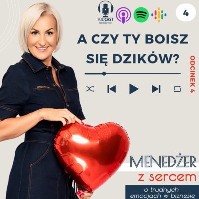 #4 A czy Ty boisz się dzików? - Menedżer z sercem ❤️ - o trudnych emocjach w biznesie i w życiu - podcast Tatiana Galińska