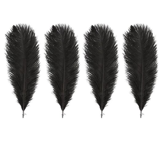 4 czarne strusie pióra Youdoit