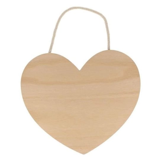4 drewniane serca do zawieszenia o wymiarach 25 x 22 cm Artemio