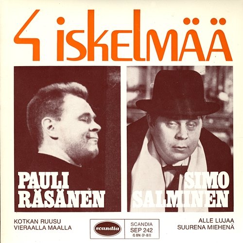 4 iskelmää Pauli Räsänen ja Simo Salminen