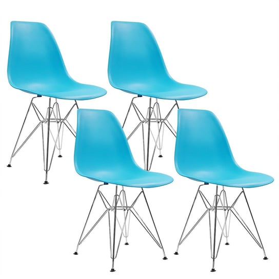 4 krzesła DSR Milano ciemno niebieskie BMDesign