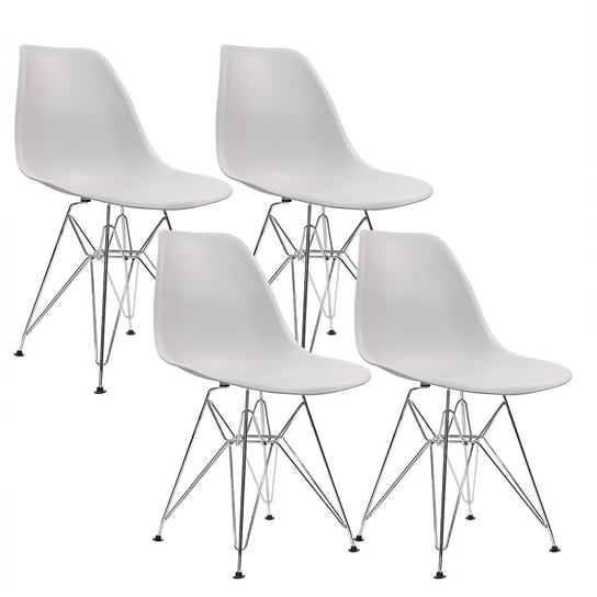 4 krzesła DSR Milano szare BMDesign