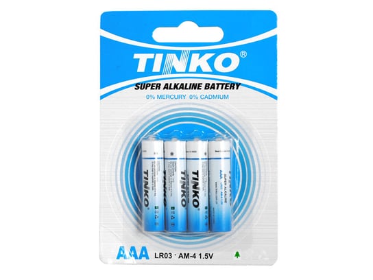 4 szt.  Bateria alkaliczna TINKO LR3 4szt/blister. Tinko