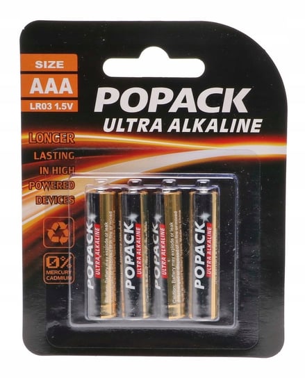 4 Sztuki 4X Bateria Alkaliczna Popack Lr3 R3 Aaa Inny producent