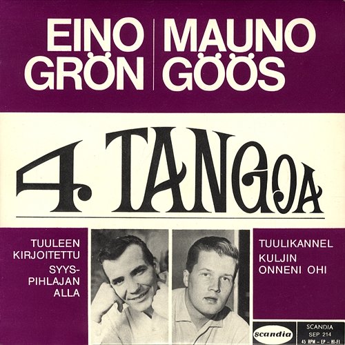 4 tangoa Eino Grön ja Mauno Göös