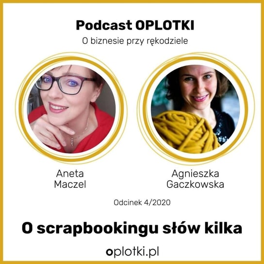 #4 Wywiad z Anetą Maczel o scrapbookingu -  2020 - Oplotki - biznes przy rękodziele - podcast Gaczkowska Agnieszka