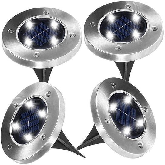 4 X Disk Light Lampki Solarne Gruntowe Najazdowe SATIS