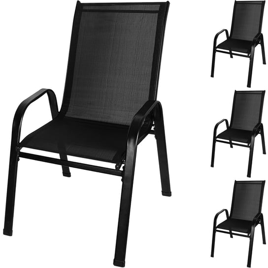 4 x Krzesło Ogrodowe Balkonowe Fotel na Taras Ogród MALATEC Malatec