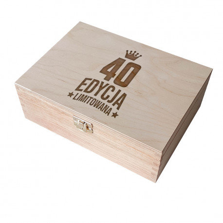 40 lat - edycja limitowana - drewniane pudełko z grawerem Koszulkowy