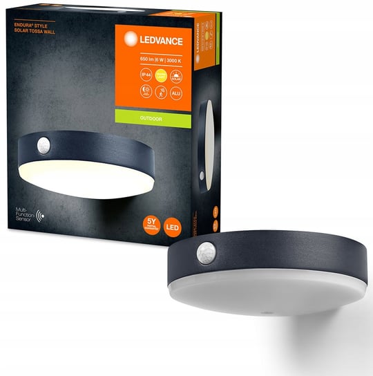 4058075766303 ENDURA Style Solar Tossa Wall Sensor 6W 3000K LEDVANCE Ledvance