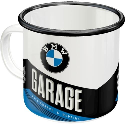 43216 Emaliowany Kubek BMW - Garage Nostalgic-Art Merchandising