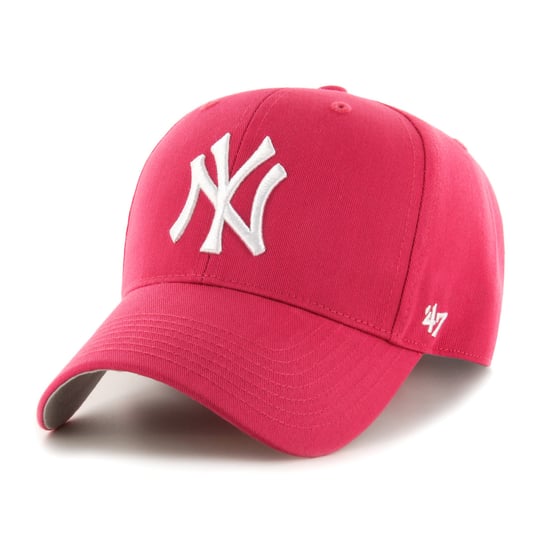 47 Brand, Czapka z daszkiem dziecięca MLB New York Yankees Kids Cap, B-RAC17CTP-BE, Czerwona 47 Brand