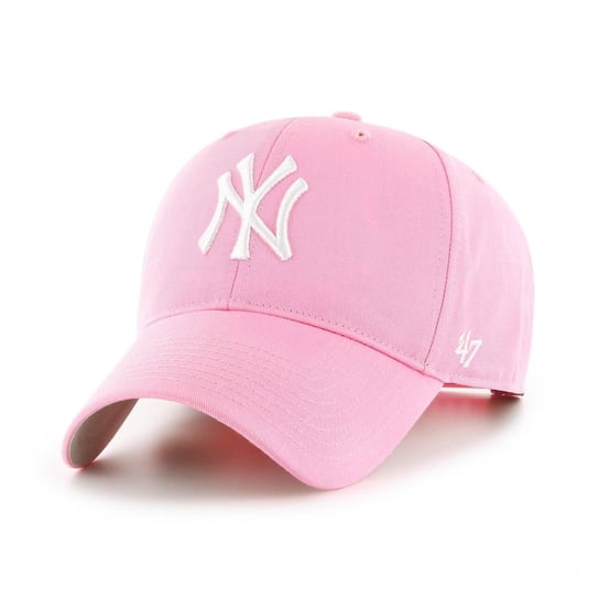 47 Brand, Czapka z daszkiem dziecięca MLB New York Yankees Kids Cap, B-RAC17CTP-RSA, Różowa 47 Brand