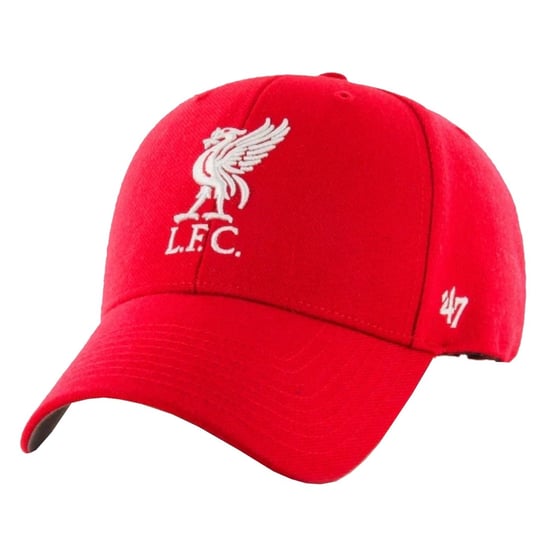 47 Brand EPL FC Liverpool Cap EPL-MVP04WBV-RDB, Mężczyzna, Czapka z daszkiem, Czerwona 47 Brand