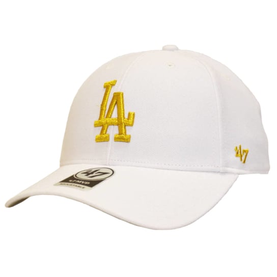 47 Brand Los Angeles Dodgers MLB Cap B-MTLCS12WBP-WH, męska czapka z daszkiem biała 47 Brand