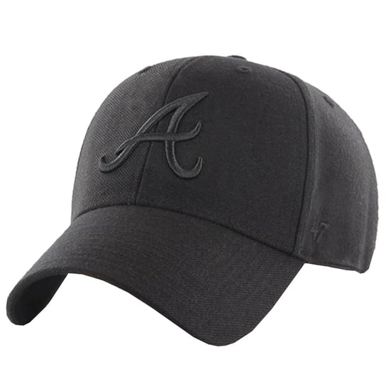 47 Brand MLB Atlanta Braves Cap B-MVPSP01WBP-BKA, unisex czapka z daszkiem czarna 47 Brand