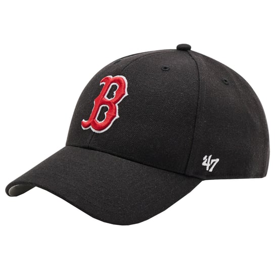47 Brand MLB Boston Red Sox MVP Cap B-MVP02WBV-BKF, Kobieta/Mężczyzna, Czapka z daszkiem, Czarny 47 Brand