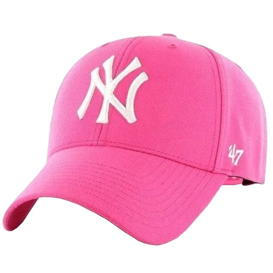 47 Brand MLB New York Yankees Kids Cap B-RAC17CTP-RSA, dziewczynka, Czapka z daszkiem, Różowy 47 Brand