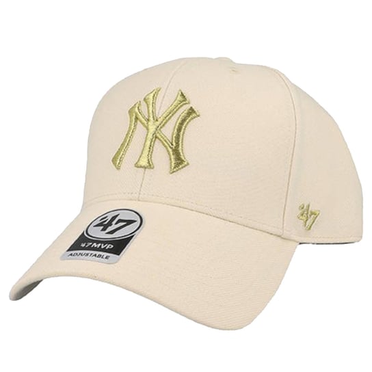 '47 Brand MLB New York Yankees Metallic Snap ''47 MVP B-MTLCS17WBP-NT, męska czapka z daszkiem beżowa' 47 Brand