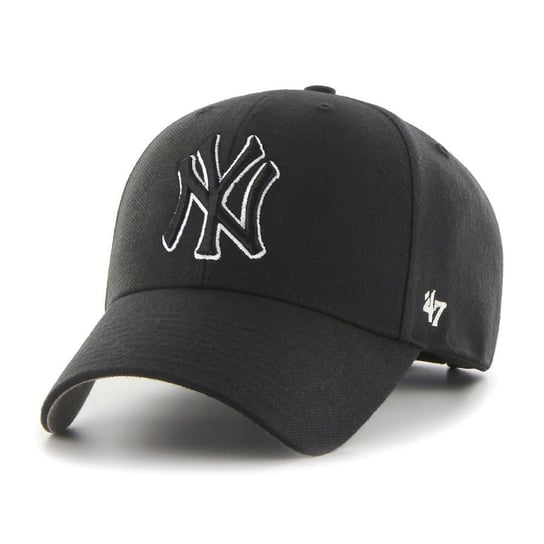 47 Brand, New York Yankees MLB '47 MVP Snapback B-MVPSP17WBP-BKC, Mężczyzna, Czapka z daszkiem, czarna 47 Brand