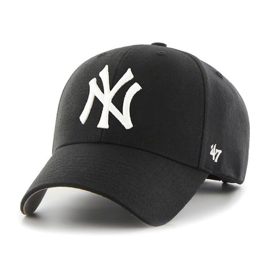 47 Brand, New York Yankees MLB, B-MVP17WBV-BK, Mężczyzna, Czapka z daszkiem, czarna 47 Brand