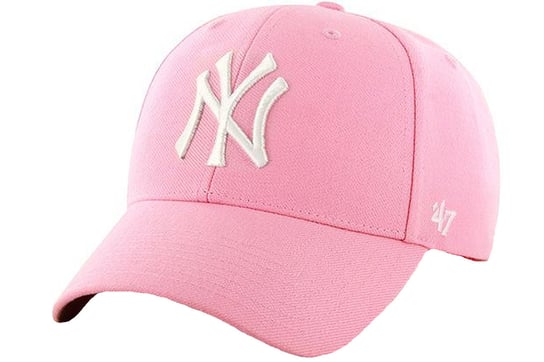 47 Brand, New York Yankees MLB, B-MVPSP17WBP-RS, Kobieta/Mężczyzna, Czapka z daszkiem, Różowa 47 Brand