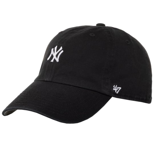 47 Brand, New York Yankees MLB Base Cap B-BSRNR17GWS-BK, Mężczyzna, Czapka z daszkiem, Czarna 47 Brand