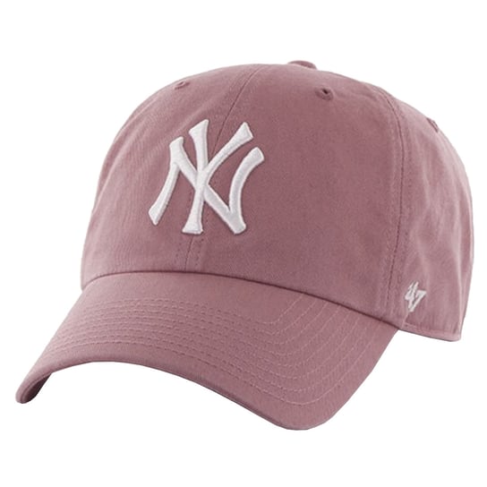 47 Brand New York Yankees MLB Clean Up Cap B-NLRGW17GWS-QC, Kobieta, Czapka z daszkiem, Różowa 47 Brand