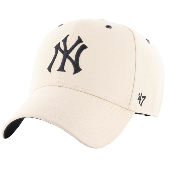 47 Brand New York Yankees MVP Cap B-AERIL17GWS-NT, Mężczyzna, Czapka z daszkiem, Beżowa 47 Brand