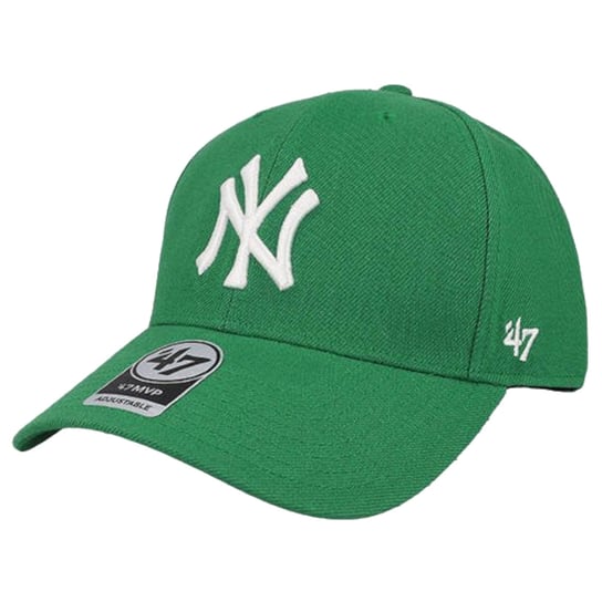 47 Brand, New York Yankees Mvp Cap B-Mvpsp17Wbp-Ky, Kobieta/Mężczyzna, Czapka z daszkiem, Zielona 47 Brand