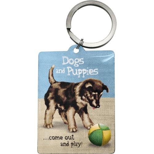 47027 Brelok do kluczy Dogs and Puppies Nostalgic-Art Merchandising