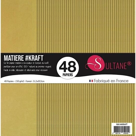 48 papierów Kraft do scrapbookingu - 110g/m2 - wys.: 30,5 cm Inna marka