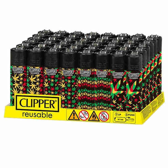 48 x Zapalniczka CLIPPER Jamaica Pattern Clipper