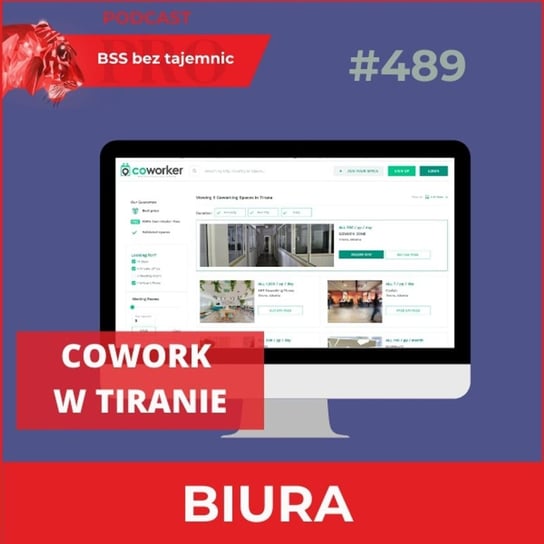 #489 Coworking po albańsku, czyli biura na godziny w Tiranie - BSS bez tajemnic - podcast Doktór Wiktor
