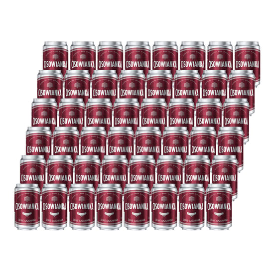 48x Woda mineralna CISOWIANKA silnie gazowana puszka 330 ml Cisowianka