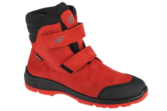 4F Junior Trek HJZ21-JOBMW250-62S, chłopięce buty trekkingowe czerwone 4F