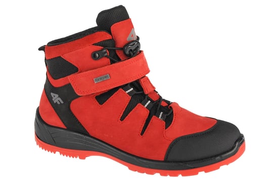 4F Junior Trek HJZ21-JOBMW253-62S, chłopięce buty trekkingowe czerwone 4F