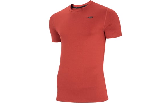 4F Men's Functional T-shirt NOSH4-TSMF003-62M, Męskie, t-shirt, Czerwony 4F