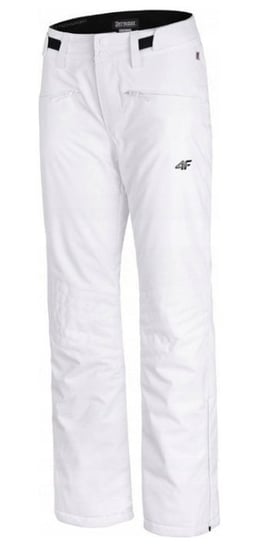 4F, Spodnie damskie narciarskie, H4Z19-SPDN004 10S, biały, rozmiar L 4F