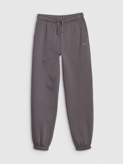 4F Spodnie dresowe joggery chłopięce 4FJASAW24TTROM1404-22S Czarny Roz. 140 4F