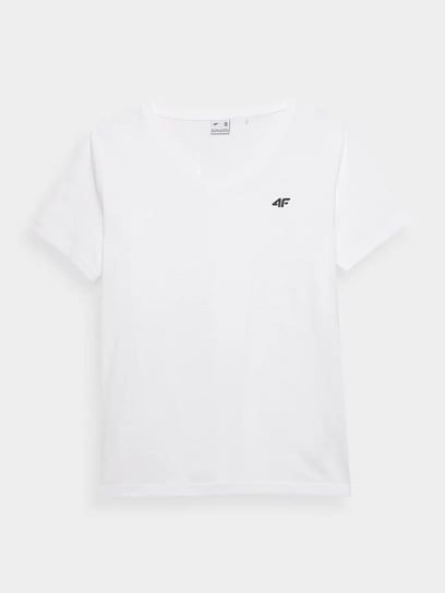 4F, T-shirt damski, basic, biały, Rozmiar M (59407713 ) 4F