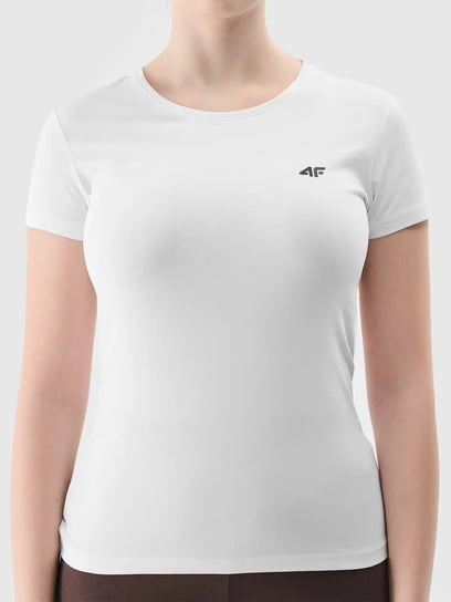 4F, T-shirt damski, basic, biały, Rozmiar  XL (59407812 ) 4F